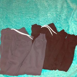 2 Jogger/Sweatpants (black and navy blue)
